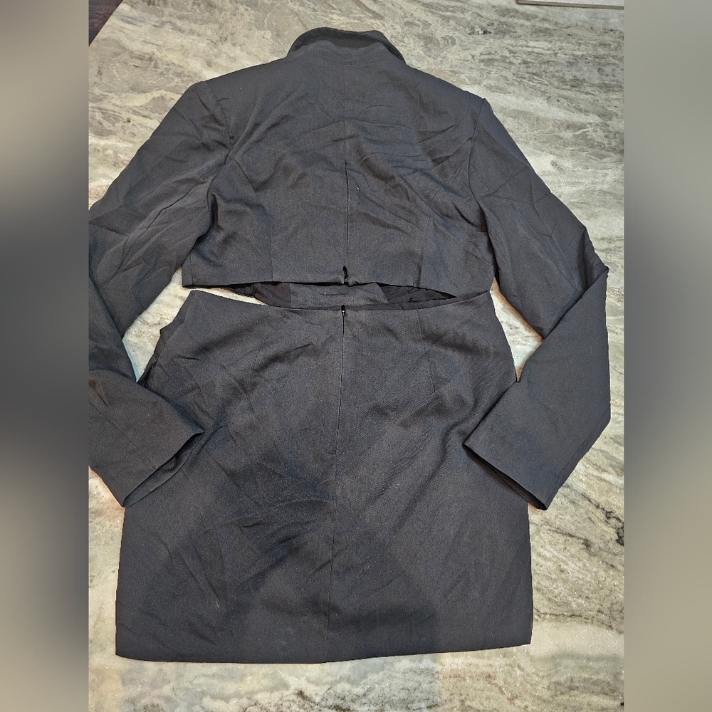 Runaway the Label XL Black Cut Out Blazer Mini Dress Long Sleeve AU 14 US 10 - Picture 9 of 16